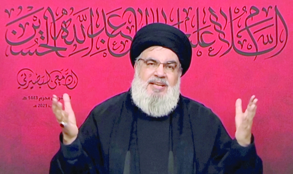 حسن نصر الله.              رويترز
