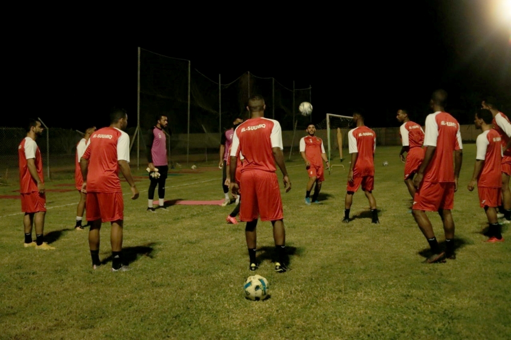 من تدريبات الفريق الكروي بنادي السويق