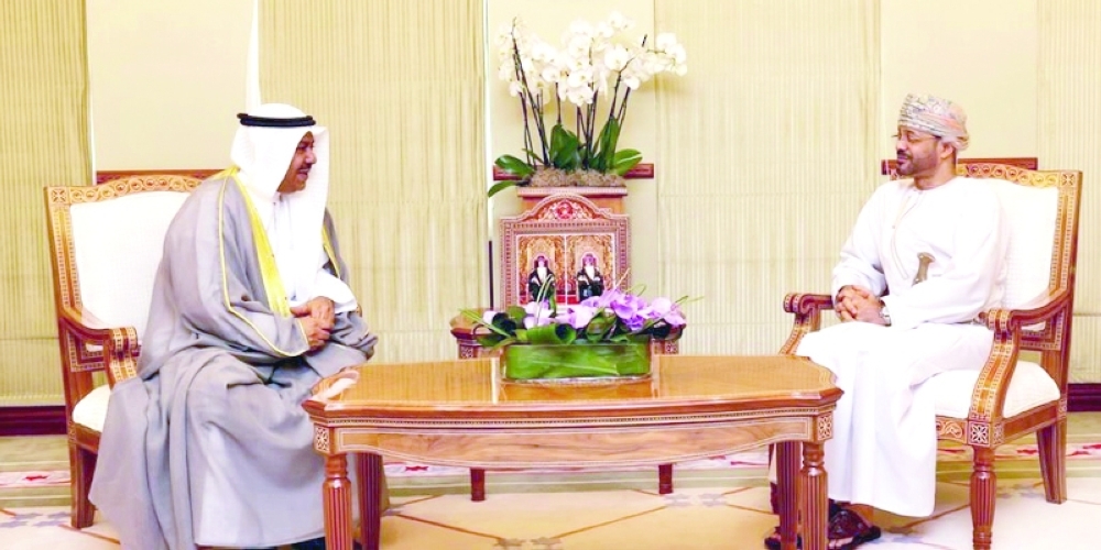 السيد بدر بن حمد يستقبل السفير الكويتي