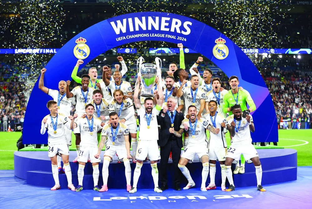 تتويج نادي ريال مدريد الأسباني باللقب الـ 15 في مسابقة دوري أبطال أوروبا