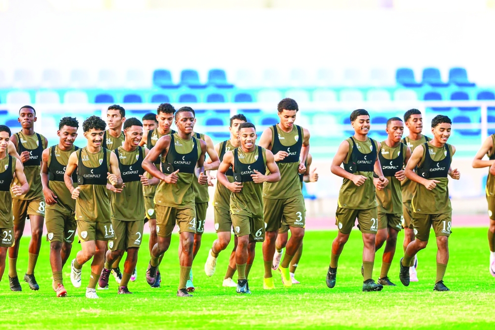 جانب من الحصص التدريبية لمنتخب الناشئين