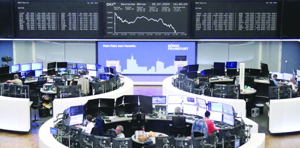  الرسم البياني لمؤشر أسعار الأسهم الألماني DAX في بورصة فرانكفورت - رويترز