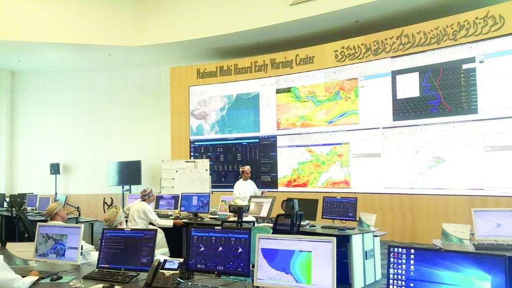 ترقب الحالة المدارية بالمركز الوطني للإنذار المبكر من المخاطر المتعددة