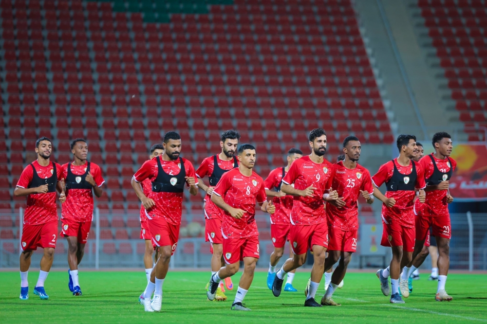الحصة التدريبية السابقة للمنتخب الوطني الأول لكرة القدم