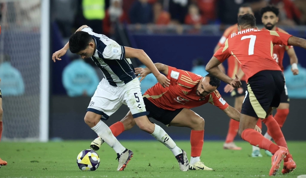 من لقاء الأهلي المصري وباتشوكا المكسيكي 