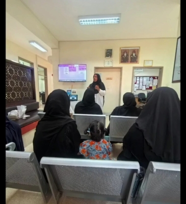 فعالية تثقيفية عن مرض الدرن بمركز العوابي الصحي