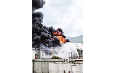 مصافي حيفا النفطية تشتعل