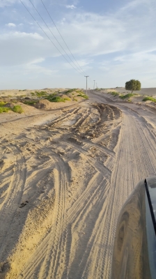 مطالب بحلول جذرية لمشكلة تكرار تأثر طرق جعلان بني بو علي بالأمطار