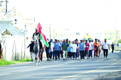 مسير رياضي ببركاء يجمع ٣٧ فريقا من مختلف المحافظات