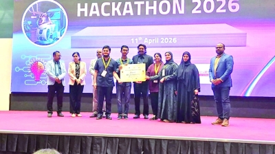 طلبة جامعة صحار يحصدون جائزة أفضل حل في الذكاء الاصطناعي