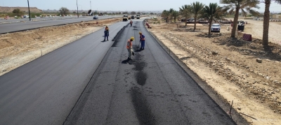 75 بالمائة نسبة إنجاز ازدواجية الطريق من دوار الغاز إلى بلاد صور