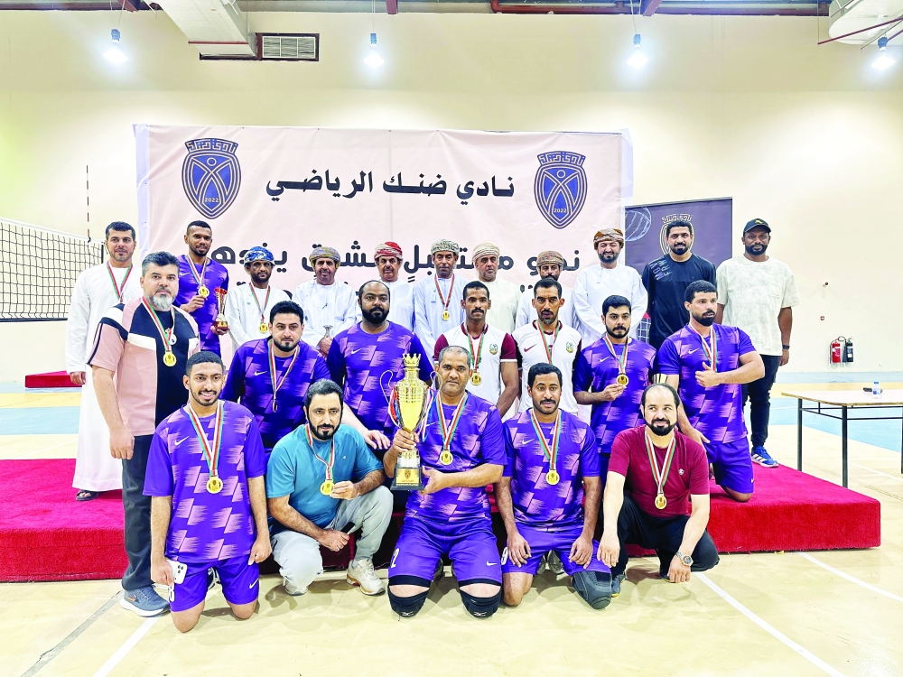 اليرموك بطلاً لطائرة نادي ضنك