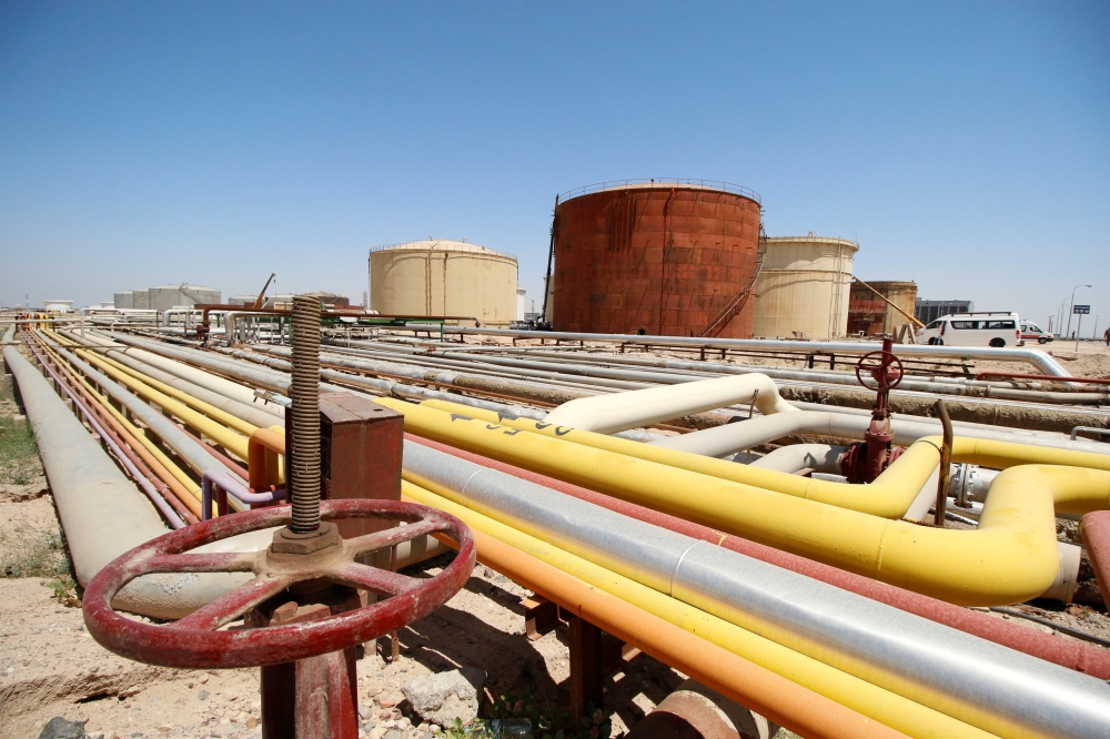 A view shows al-Shuaiba oil refinery in southwest Basra
