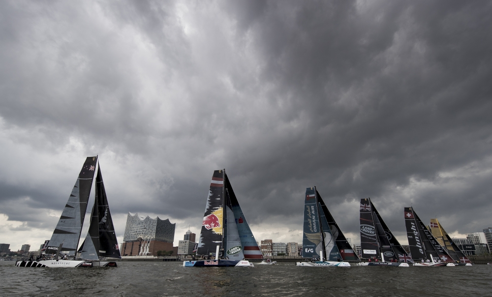 The Extreme Sailing Series 2017. Act5. HamburgCredit Lloyd Images