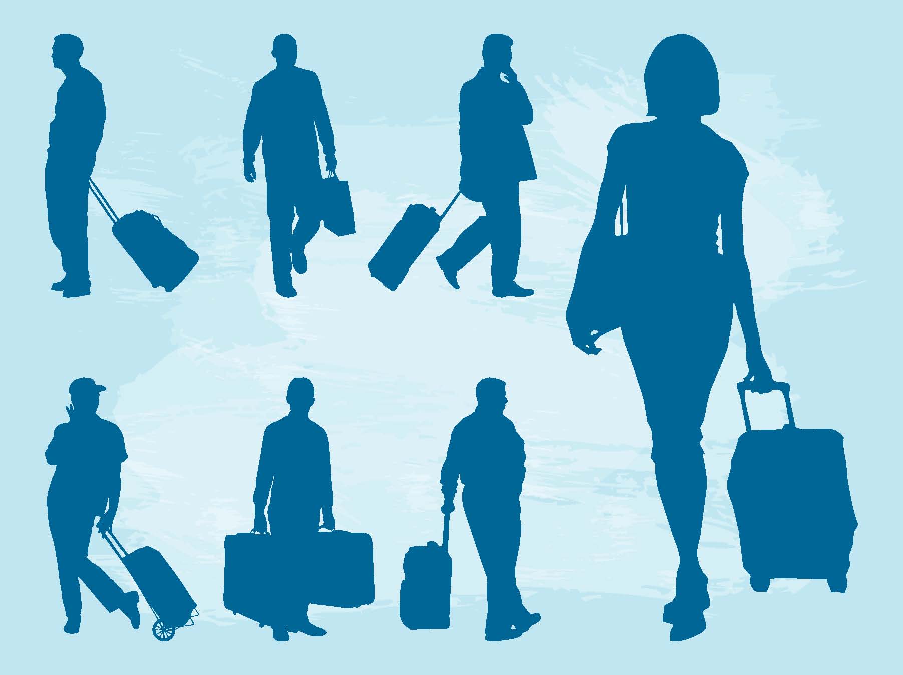 FreeVector-Traveling-People-Silhouettes