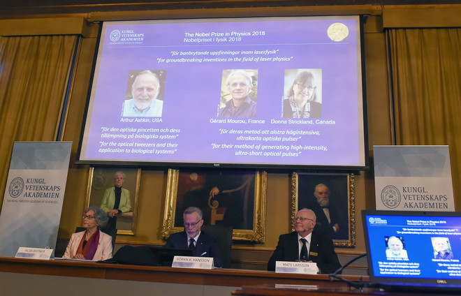 Nobel Prize 2018 for Physics announced