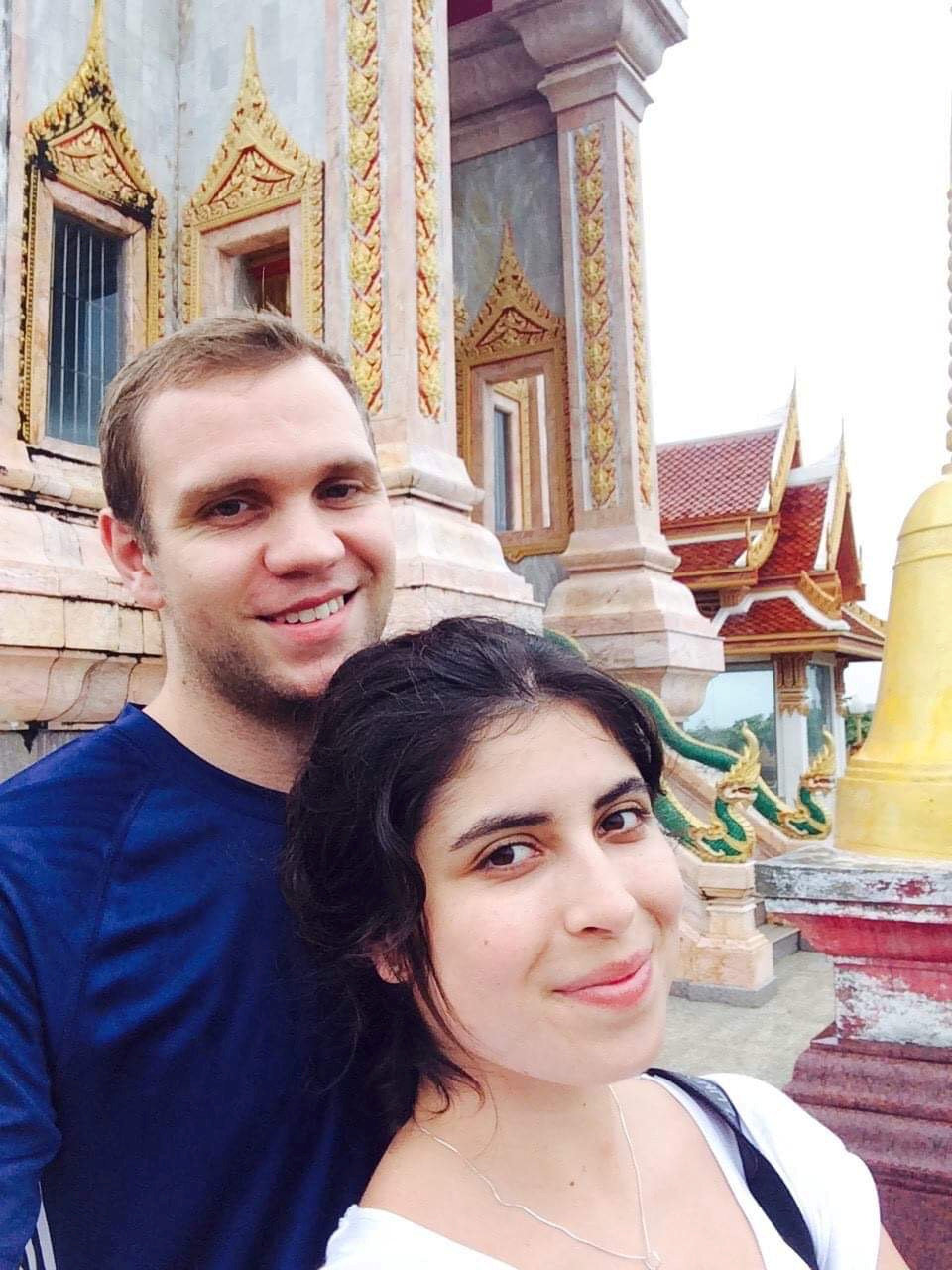 FILE PHOTO: British academic Matthew Hedges, who has been jailed for spying in the UAE, is seen in this undated selfie photo with his wife Daniela Tejada whilst on holiday in Thailand, supplied by his wife Daniela Tejada