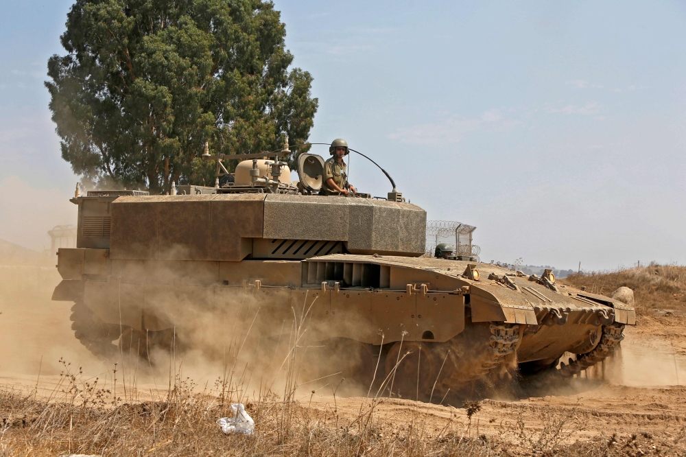 ISRAEL-SYRIA-CONFLICT-GOLAN-MILITARY-DRILL