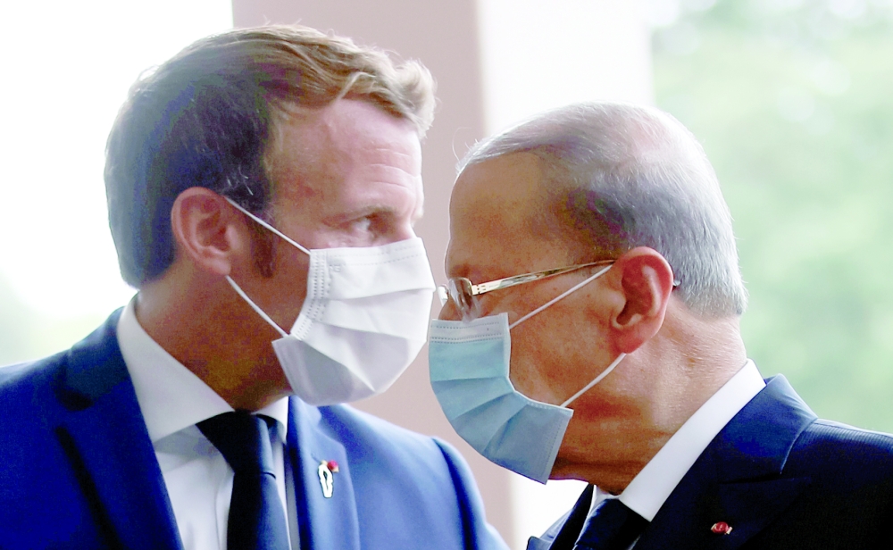 FILE PHOTO: French President Emmanuel Macron visits Lebanon