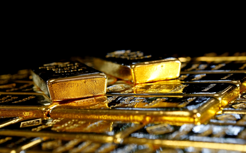 FILE PHOTO: FILE PHOTO: Gold bars at the Austrian Gold and Silver Separating Plant in Vienna